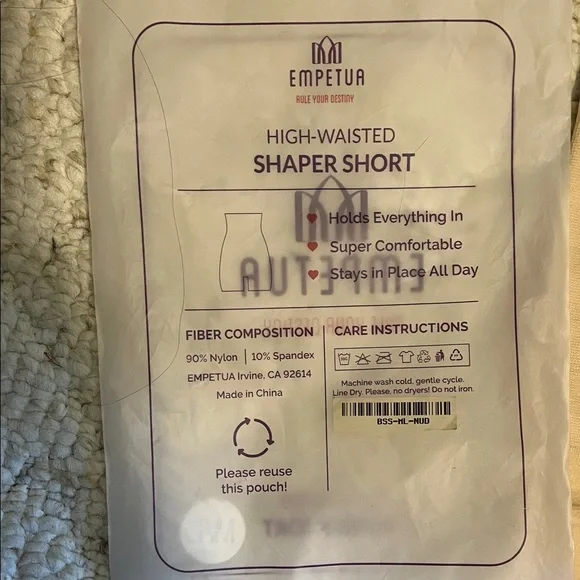 Shapermint Empetua High-Waisted Shaper Short - Tan NWT - Picture 7 of 7